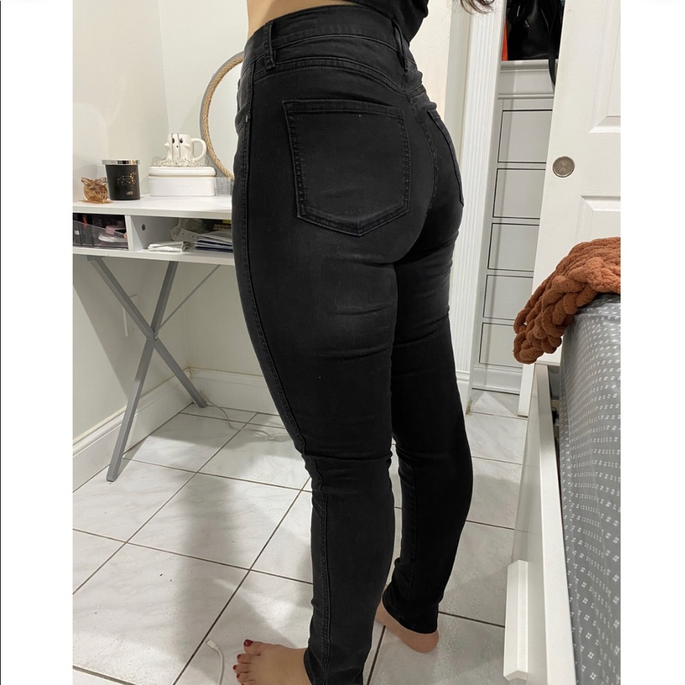 High Rise Black Jeans